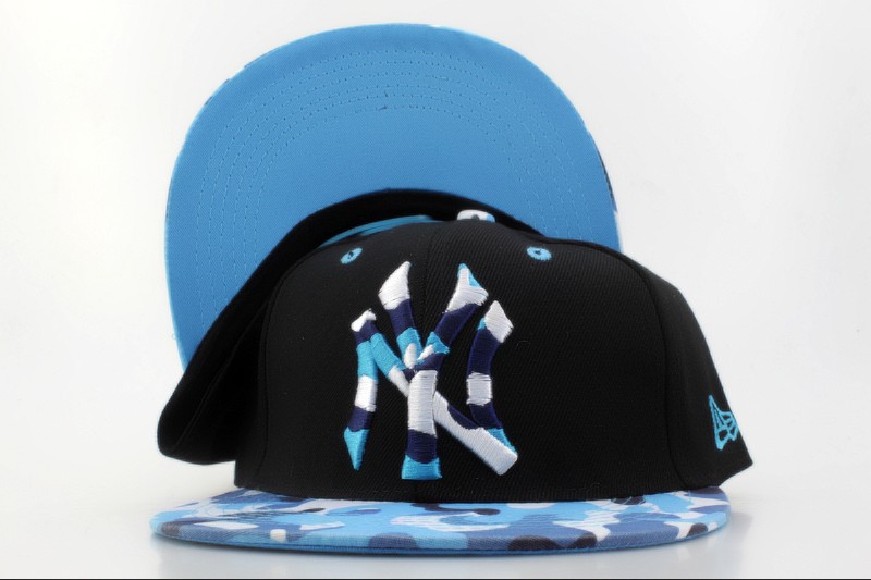 New York Yankees Black Snapback Hat QH 2 0701